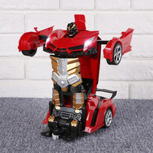 2.4G RC Electric Remote Control Robot Car Plastics and Electronic Components Transformation Battery Kids Gifts Toy