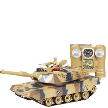 1:24 2.4G Remote Control Battle Tank Fortress 350° free Rotation Gun Tube up and Down 20° Free Adjustment Military Tank Model