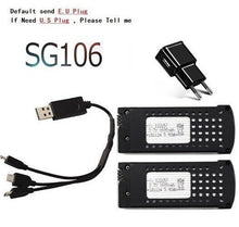 Original 3.7V 1600mAh Lipo Battery and ( 3-in-1 ) Charger For SG106 RC Helicopter Quadcopter Spare Parts 3.7v Drone Battery