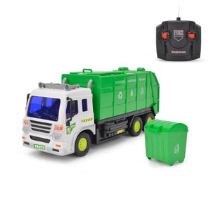1:16 Large Garbage Truck Toys Kids Clean Car Boys Sanitation Trash Trucks Big Vehicle Alloy Car Model Children Christmas Gift