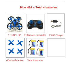 RC Helicopter JJRC H36 Mini Drone 2.4GHz 6-Axis Gyro Headless Mode One Key Return RC Quadcopter VS JJRC H8 Mini H20 Dron