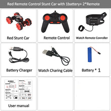 LH-C019S Remote Control Stunt Car Gesture Sensor Control RC Car Off-Road Vehicle Double Side Driving Stunt Car for Kids