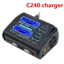 HTRC T240 / C240 DUO AC 150W DC 240W 10A Touch Screen Dual Channel Battery Balance Charger Discharger For RC Drone Models Toys