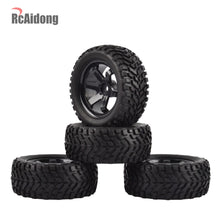 4PCS 1/10 RC Rally Car Grain Rubber Tires Off-road Tires and Wheels for Traxxas Tamiya HSP HPI Kyosho RC On Road Car