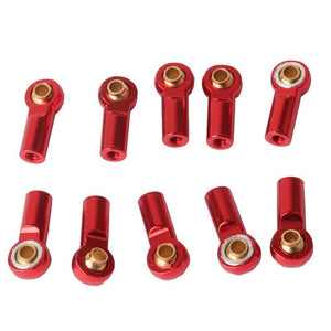 10 Pcs Aluminum M3 Metal Ball Head Holder For SCX10 Link Rod End Ball Joint for 1/10 RC Car Truck Buggy Crawler