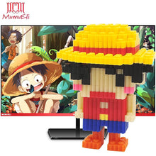 MUMUELI Mini Assembly DIY Japan Anime Figure Cute 3D Building Model Kit Blocks for Children Kids Resin Toys Collection DTSET-4