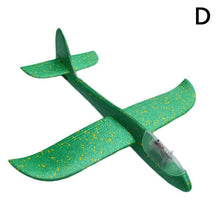 48cm Whole Glowing Foam Glider RC Airplane Hand Throw Airplane Outdoor Launch Glider Flexible Avion Kid Gift Free Fly Aeromodelo