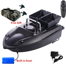 New Update Double Hopper 500m RC Distance 180mins RC Fishing Bait Boat H18 Cruise Control With Free Waterproof Bag VS 2011-5 to