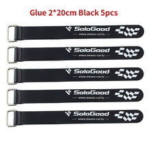 SoloGood 5PCS Strong RC Lipo Battery Strap Tie Cable Tie Down Strap 25*2cm Colorful For RC FPV Helicopter Quadcopter Model Tie