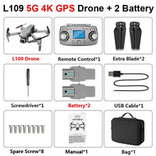 RC Quadcopter L109 Drone GPS 4K HD Camera 5G WIFI FPV Brushless Motor Foldable Selfie Drones Professional 1000m Long Distance