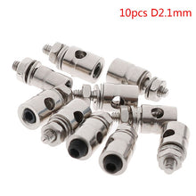 10Pcs 2.1mm/1.8mm/1.5mm/1.1mm Adjustable RC Diameter Helicopter Rc Boat Airplane Boat Pushrod Linkage Stopper Servo Connectors