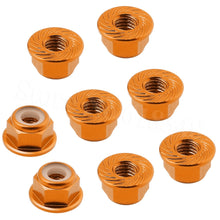 8PCS Aluminum Flange M4 Lock Nuts Nylon Self-Tightening Hex Wheel Adapter RC Car Parts Hardware