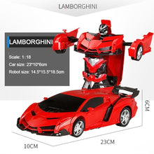 RC Car Transformation Robots Sports Vehicle Model Robots Toys Cool Deformation Car Kids Toys Gifts For Boys