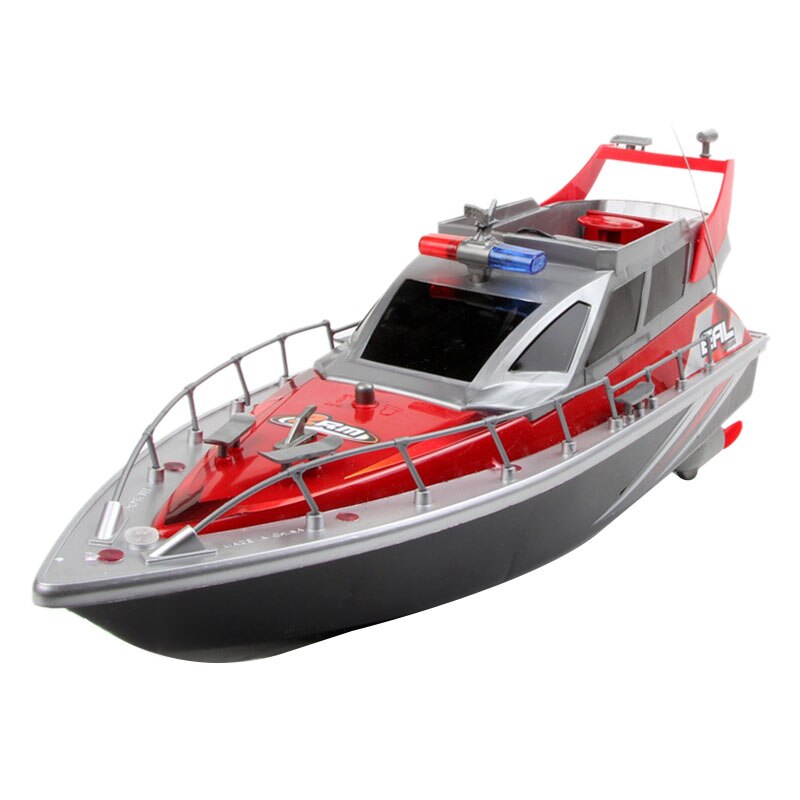 FBIL-Police Remote Control Boat 1:20 Police Speed Boat Rc Boat Electric Full Function Large 4-Channel Patrol Boat Remote Contr