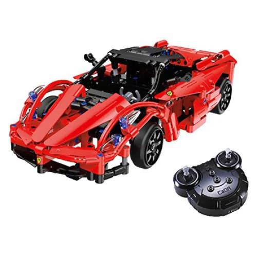 RCtown Remote Control Electric Sports Car Model Toy DIY Assemble Building Blocks RC Car Children Gifts