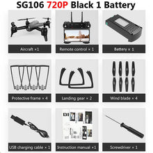 SG106 WiFi FPV RC Drone with Dual Camera 720P 1080P 4K Aerial Video Wide Angle Optical Flow RC Quadcopter Helicopter Kid Toy E58