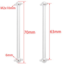 2pcs Steel Metal RC Car Drive Shaft Dogbone 61mm 63mm 70mm 77mm 84mm 86mm 89.5mm 101mm