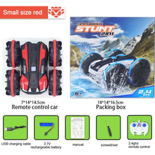 360 Rotate Remote Control Car RC Stunt Car 2 Sides Waterproof Driving on Water and Land Amphibious Electric Toys for Children