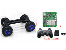 4WD Large Metal Smart RC Tank Car Chassis Kit 130mm Rubber Wheel + Wireless Controller 4pcs High Torque Motor DIY For Arduino