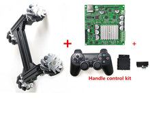 100mm Mecanum Omni Wheel High Power Metal RC Robot Tank Chassis Kit + Wireless Controller 4pcs 42-Stepper Motor DIY For Arduino