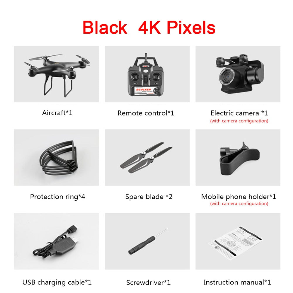 Professional Drone with 4K Rotating ESC Camera HD WiFi FPV Altitude Hold Wide Angle RC Quadcopter Helicopter S32T Toy VS XY4 E58