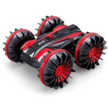 2.4GHz 4WD 1:18 Waterproof 360 Degree Spins Double-sided Stunt Rotatable RC Car Off Road Gift Vehicle Amphibious Boat Birthday
