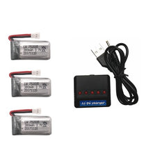 Limskey 3.7V 380mAh Lipo Battery + USB Charger Spare Parts For Hubsan X4 H107 H107L H107D JD385 JD388 Battery