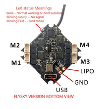 Happymodel Crazybee F4 PRO V3.0 2-4S Flight Controller w/ Blheli_S 4in1 ESC Dshot600 & Compatible Flysky/Frsky Receiver
