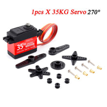 Waterproof 180/270 / 360 Degree 20KG 25KG 30kg 35kg Large Torque Digital Coreless Servo Aluminium Metal Gears 25T Arm For RC Car