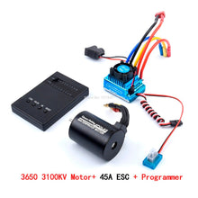 3650 3100KV Brushless Motor & 45A 60A 80A 120A Brushless ESC with Program Car Combo for 1:10 RC Car RC Boat Part