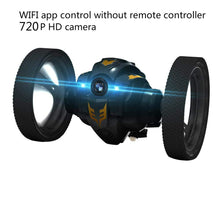 WiFi RC Prank Stunt i Toy High Speed Video Remote Control Jumping Car LED Headlight Smart Bounce Racer Christmas Gift Camera