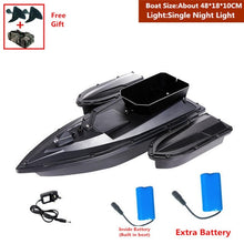 New Function Fixed Speed Cruise Remote Control Fishing Finder Boat 1.5KG 500M Dual Night Light Lure Fishing Smart RC Bait Boat