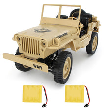 JJRC Q65 1:10 RC Car 2.4G 4WD Convertible Remote Control Light Jeep Four-Wheel Drive Off-Road Military Climbing Car Toy Kid Gift