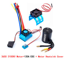 3650 3100KV Brushless Motor & 45A 60A 80A 120A Brushless ESC with Program Car Combo for 1:10 RC Car RC Boat Part