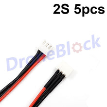 5Pcs LiPo Battery charging Extended line/Wire/Connector 22AWG 200mm JST-XH Balancer Silicone cable 2S 3S 4S 5S 6S 7S 8S
