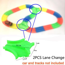 Racing Bend Rail Track Led Electronic Flash Light Car DIY Toy Kids Gift Railway Magical Glowing Flexible Track Car Toys Children