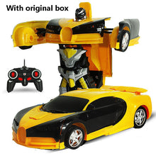 New Rc Car Deformation 2 in 1 RC Car Driving Sports Cars drive Deformation Robots Models Remote Control Car RC Fighting Toy Gift