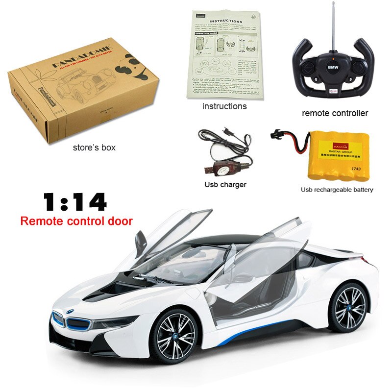 Rastar BMW RC Car 1:14 1:18 i8 Remote Control Toys Radio Control Car Machines Model Electric Car Toys Boys Birthday Gifts Kids