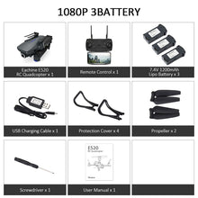 Eachine E520 WIFI FPV Drone 4K/1080P HD Wide Angle Camera Altitude Hold Foldable Aerial Video Quadcopter Aircraft Upgraded E58