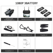 Eachine E520 WIFI FPV With 4K/1080P HD Wide Angle Camera High Hold Mode Foldable RC Drone Quadcopter RTF RC Dron