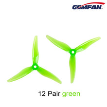 24pcs/ 12 pairs Gemfan 51466 5inch 3 blade/ tri-blade Propeller Props CW CCW for 2205-2306 Brushless Motor FPV Propeller