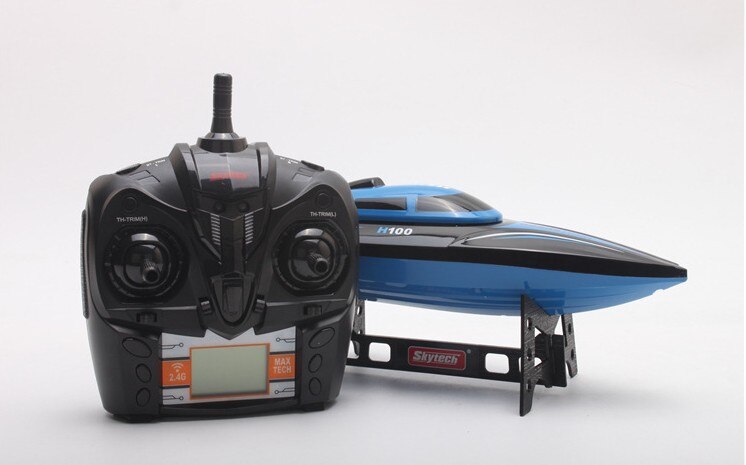 High Speed RC Boat H100 2.4GHz 4 Channel 30km/h Racing Remote Control Boat with LCD Screen