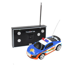 RC Car 20Km/h 1:58 Police Mini car 4Colors 3 Styles Radio Remote Control Car 2 Frequencies Shining Light Sound Gift For Children