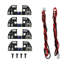 4pcs 5V LED Night Navigation Light High Power Light Rack LED Board with Cable for FPV Quadcopter F330 F450 F550 RC Drone