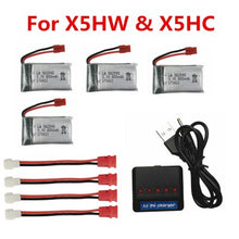 Limskey 800mAh 3.7V 25c lipo Battery + (5-in-1) Charger for SYMA X5 X5S X5C X5HW X5HC RC Drone Quadcopter Spare Battery Parts #1