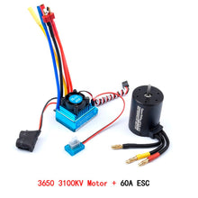 3650 3100KV Brushless Motor & 45A 60A 80A 120A Brushless ESC with Program Car Combo for 1:10 RC Car RC Boat Part