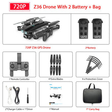 ZWN Z36 GPS Quadcopter With 720P 1080P 4K HD Camera Rc Helicopter GPS Fixed Point WIFI FPV Drone Follow Me Mode vs SG900-S E520S