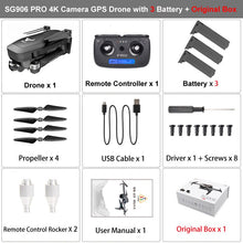 SG906 PRO GPS Drone With 2-axis Anti-shake Self-stabilizing Gimbal WiFi FPV 4K Camera Brushless Drone Quadcopter VS F11 ZEN K1