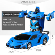 RC Car Transformation Robots Sports Vehicle Model Robots Toys Cool Deformation Car Kids Toys Gifts For Boys