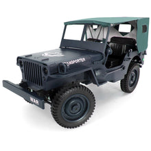 JJRC Q65 1:10 RC Car 2.4G 4WD Convertible Remote Control Light Jeep Four-Wheel Drive Off-Road Military Climbing Car Toy Kid Gift